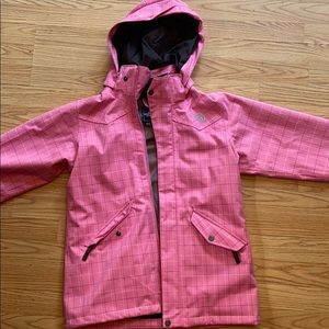 pink North Face rain/snow jacket